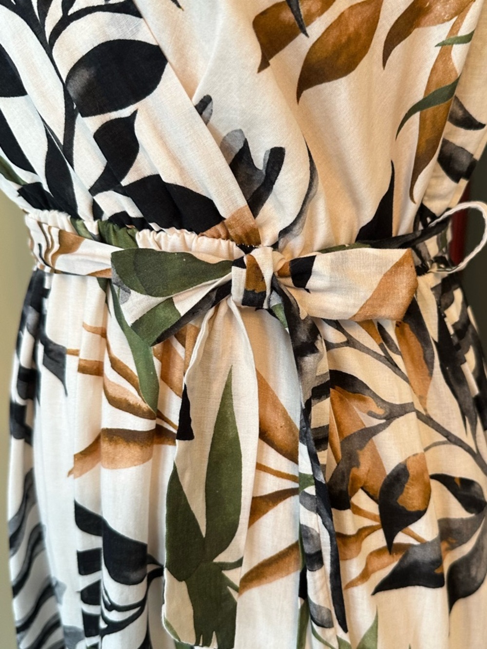 Civico 51 | Tropical Tiered Belted Maxi Dress - Made in Italy, Sz XL, NWT - Picture 5 of 16